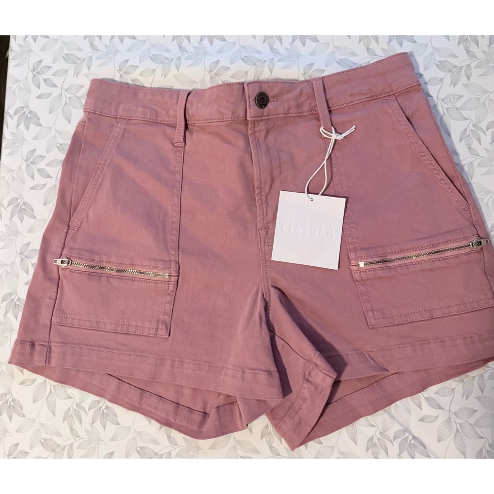 Pistola Plum Rose Pink Utility Cargo Shorts Zipperβ Pockets P4278TLT-PMR 29